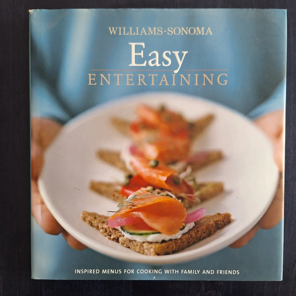 Easy Entertaining - Book With Menus For Cooking With Family And Friends. NWOT